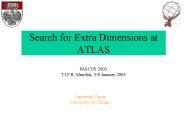 Search for Extra Dimensions at ATLAS
