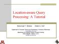 Locationaware Query Processing: A Tutorial PowerPoint PPT Presentation