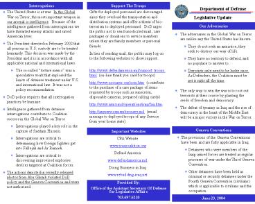 Department of Defense