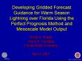 Developing Gridded Forecast Guidance for Warm Season Lightning over Florida Using the Perfect Progno PowerPoint PPT Presentation
