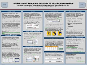 48x36 Poster Template