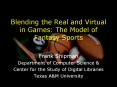 Blending the Real and Virtual in Games: The Model of Fantasy Sports PowerPoint PPT Presentation