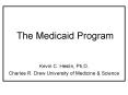 The Medicaid Program PowerPoint PPT Presentation