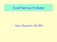 Food Service Systems PowerPoint PPT Presentation