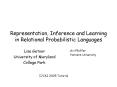 Representation, Inference and Learning in Relational Probabilistic Languages PowerPoint PPT Presentation