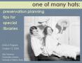preservation planning tips for special libraries PowerPoint PPT Presentation