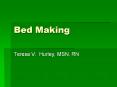 Bed Making PowerPoint PPT Presentation