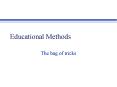 Educational Methods PowerPoint PPT Presentation