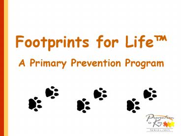 Footprints for Life