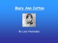Mary Ann Cotton PowerPoint PPT Presentation