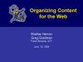 Organizing Content for the Web PowerPoint PPT Presentation
