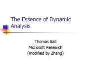 The Essence of Dynamic Analysis