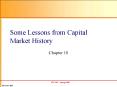 Some Lessons from Capital Market History PowerPoint PPT Presentation