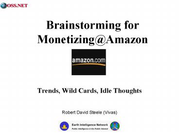 Trends, Wild Cards, Idle Thoughts