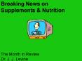 Breaking News on Supplements PowerPoint PPT Presentation