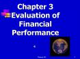 Chapter 3 Evaluation of Financial Performance PowerPoint PPT Presentation
