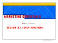 Section 19.1 Advertising Media PowerPoint PPT Presentation