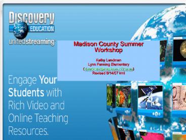 Madison County Summer Workshop