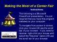 Making the Most of a Career Fair PowerPoint PPT Presentation