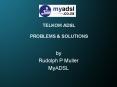 TELKOM ADSL PROBLEMS PowerPoint PPT Presentation