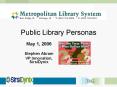 Public Library Personas PowerPoint PPT Presentation