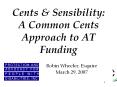 Cents PowerPoint PPT Presentation