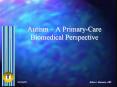 Autism A PrimaryCare Biomedical Perspective PowerPoint PPT Presentation