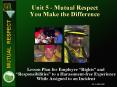 Unit 5 Mutual Respect You Make the Difference PowerPoint PPT Presentation