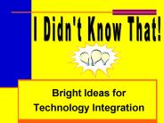 Bright Ideas for