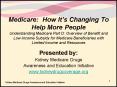 Medicare: How Its Changing To Help More People Understanding Medicare Part D: Overview of Benefit an PowerPoint PPT Presentation