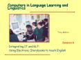 Computers in Language Learning and Linguistics PowerPoint PPT Presentation