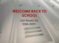 WELCOME BACK TO SCHOOL PowerPoint PPT Presentation
