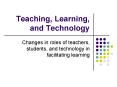 Teaching, Learning, and Technology PowerPoint PPT Presentation