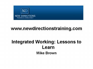 www.newdirectionstraining.com