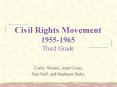 Civil Rights Movement 19551965 Third Grade PowerPoint PPT Presentation