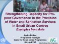 Strengthening Capacity for Propoor Governance in the Provision of Water and Sanitation Services PowerPoint PPT Presentation