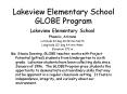 Lakeview Elementary School GLOBE Program PowerPoint PPT Presentation