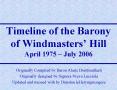 Timeline of the Barony of Windmasters Hill April 1975 July 2006 PowerPoint PPT Presentation