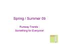 Spring Summer 09 PowerPoint PPT Presentation