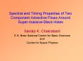 Spectral and Timing Properties of Two Component Advective Flows Around Supermassive Black Holes PowerPoint PPT Presentation