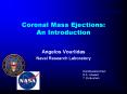 Coronal Mass Ejections: An Introduction PowerPoint PPT Presentation