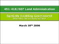 451418607 Land Administration PowerPoint PPT Presentation