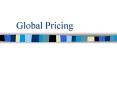 Global Pricing