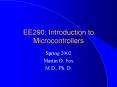 EE290: Introduction to Microcontrollers PowerPoint PPT Presentation