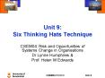 Unit 9: Six Thinking Hats Technique PowerPoint PPT Presentation