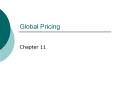 Global Pricing PowerPoint PPT Presentation
