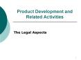 Product Development and Related Activities PowerPoint PPT Presentation