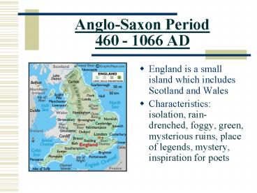 AngloSaxon Period 460 1066 AD