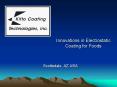 Innovations in Electrostatic Coating for Foods PowerPoint PPT Presentation