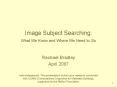 Image Subject Searching: What We Know and Where We Need to Go PowerPoint PPT Presentation